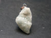 Rare Raw Blue Euclase Gem Crystal Silver Pendant from Zimbabwe - 1.0" - 3.70 Grams