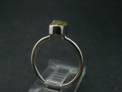 Chrysoberyl Silver Ring From Brazil - 1.94 Grams - Size 6