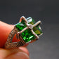 Helenite Gaia Stone Gem Sterling Silver Ring From Washington - Size 7 - 4.5 Carats
