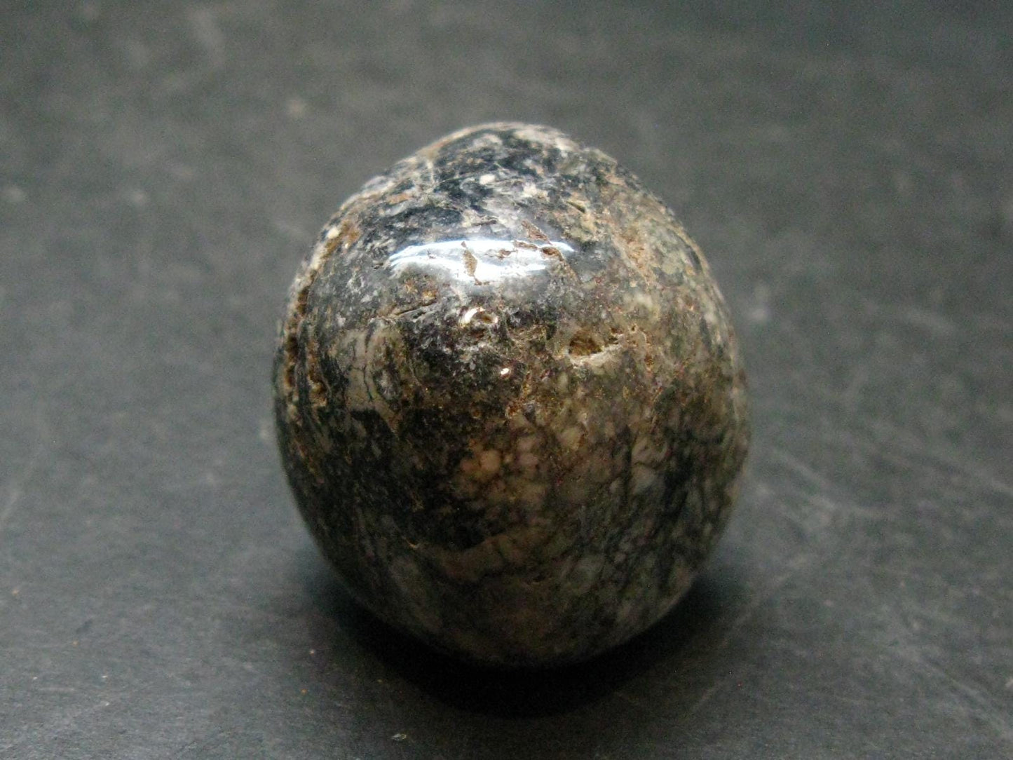 Rare Impactite Tumbled Stone From Norway - 1.0" - 29.45 Grams