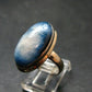 Blue Ice Glacierite Silver Ring from Indonesia - Size 7- 7.47 Grams