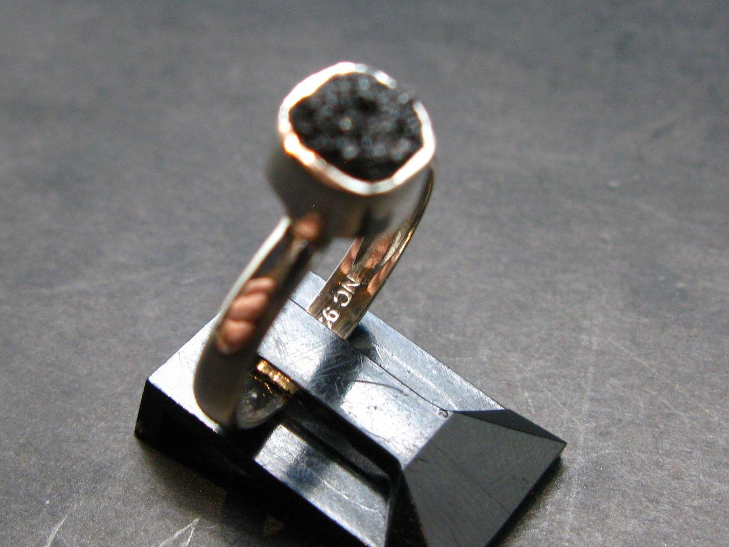 Terminated Brookite Crystal Silver Ring From Arkansas - Size 7 - 2.12 Grams