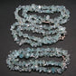 Set of Three Natural Sky Blue Topaz Free Form Bead Necklace from Brazil - 18'' Each