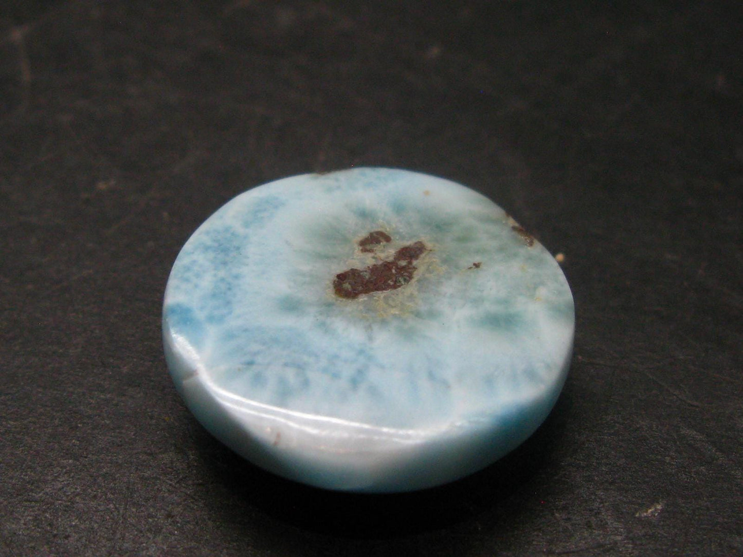 Larimar Cabochon From Dominican Republic - 0.8" - 8.13 Grams