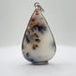 Agate Teardrop Pendant – Natural Scenic Pattern Statement Jewelry