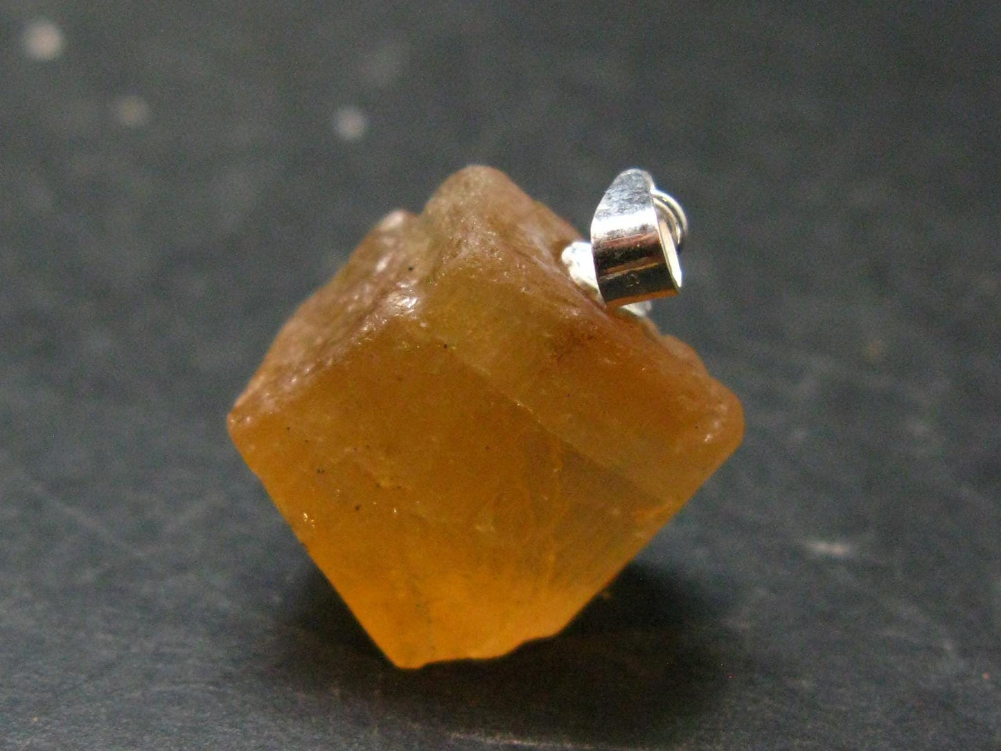 Imperial Topaz Crystal Pendant From Brazil - 0.9" - 5.76 Grams