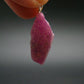 Rare Ruby Crystal Silver Pendant from India - 1.2"