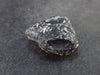 Apache Tear Obsidian Crystal Silver Pendant From Mexico - 1.1" - 6.34 Grams