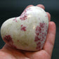 Large Cinnabar in Quartz Heart from Peru - 132.91 Grams - 2.5"