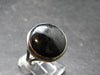 Real!! Very Rare Nuumite Nuummite Sterling Silver Ring from Greenland - 7.75 Grams - Size 8