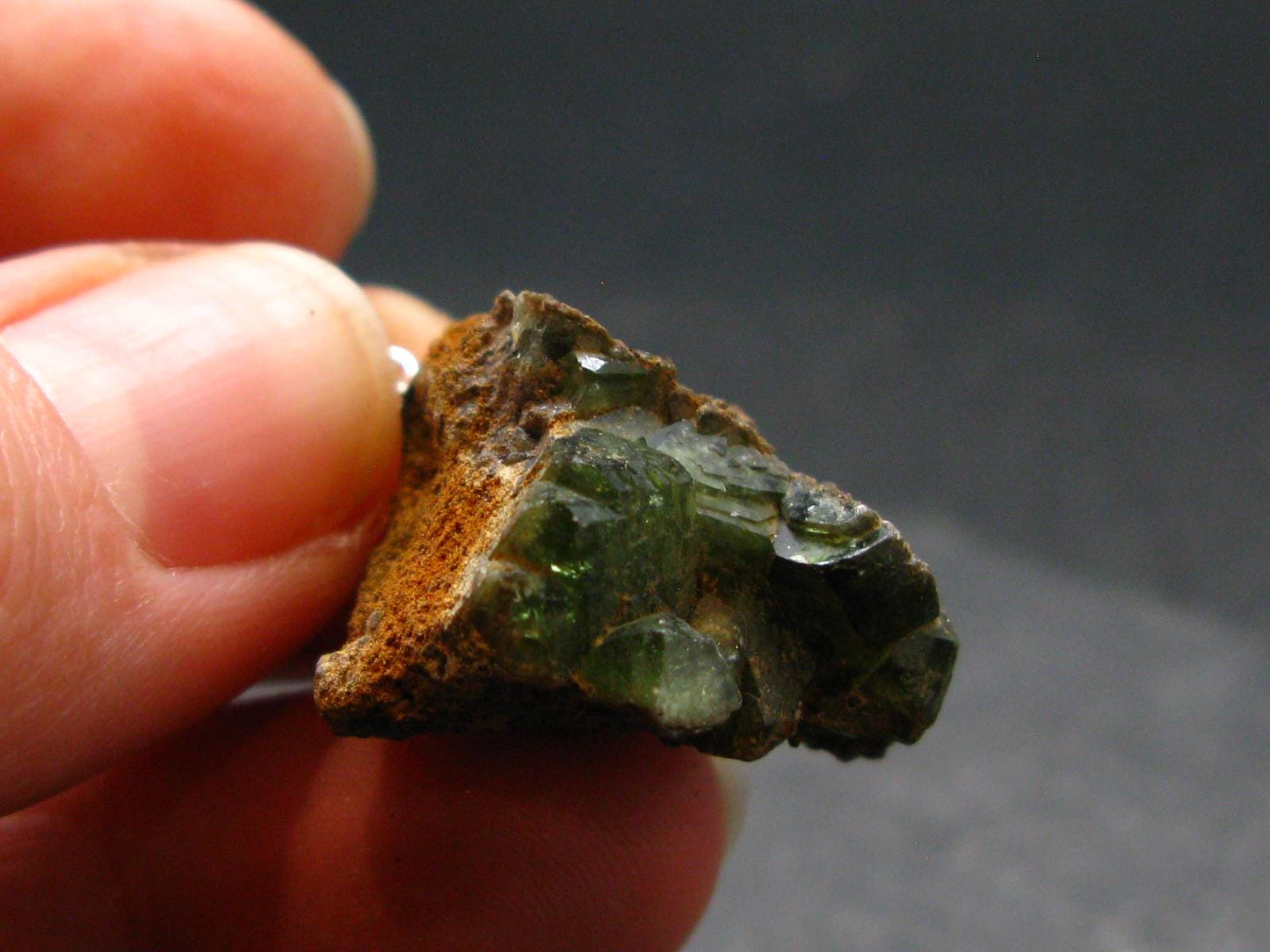 Ludlamite Cluster Silver Pendant From Bolivia - 1.1" - 5.37 Grams