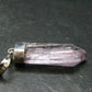 Gem Kunzite Spodumene Pendant in SS From Afghanistan - 1.6" - 4.47 Grams