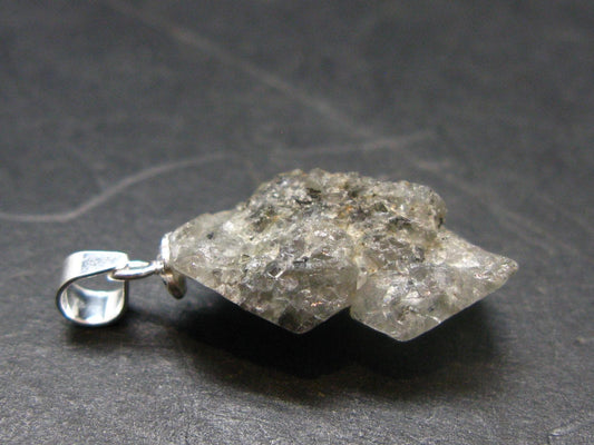 Phenakite Phenacite Silver Pendant from Brazil - 0.9 Inches - 1.95 Grams