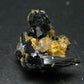 Clear Goshenite Beryl on Black Tourmaline Cluster From Namibia - 1.2" - 8.94 Grams