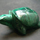 Rich Vivid Vibrant Green Malachite Turtle Carving From Congo - 2.5"