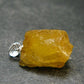 Heliodor (Yellow Beryl) Crystal Silver Pendant From Brazil - 0.9" - 3.61 Grams