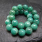Emerald Gem Genuine Bracelet ~ 7 Inches ~ 7mm Round Beads