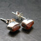 Zincite Zinkite Stud Earrings Sterling Silver From Poland - 1.54 Grams