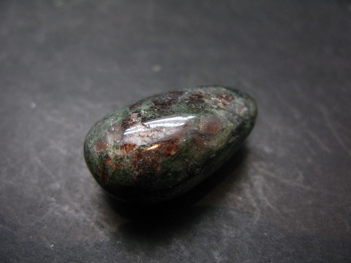 Rare Eclogite Tumbled Stone From Norway - 1.2" - 19.97 Grams