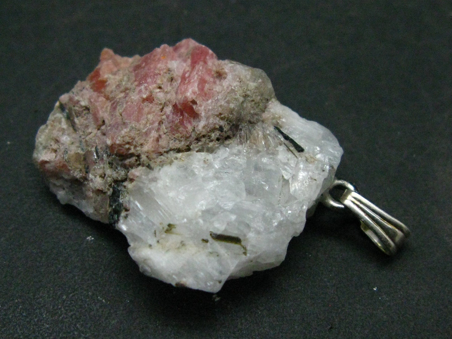 Serandite Crystal Silver Pendant From Canada - 1.4" - 6.9 Grams