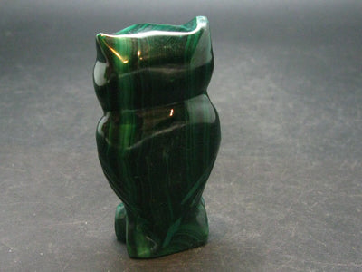 Malachite Owl Carving From Congo - 2.2" - 76.70 Grams