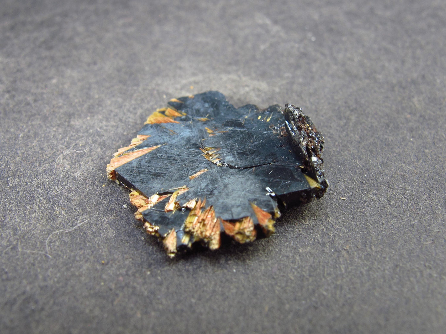 Large Hematite and Rutile Cluster from Brazil - 1.0" - 3.2 Grams