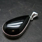 Black Onyx Silver Plated Pendant From Brazil - 7.39 Grams