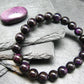 Purpurite Genuine Bracelet ~ 7 Inches ~ 9mm Round Beads