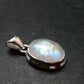 Natural Glow From Inside Moonstone 925 Silver Pendant - 1.0" - 3.31 Grams