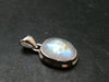 Natural Glow From Inside Moonstone 925 Silver Pendant - 1.0" - 3.31 Grams
