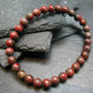 Cinnabar Genuine Bracelet ~ 7 Inches ~ 6mm Round Beads