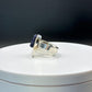 Azurite Ring | Natural Deep Blue Crystal | Sterling Silver Statement Ring - Size 8.5