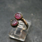 Watermelon Tourmaline Sterling Silver Ring - Size 5 - 2.05 Grams