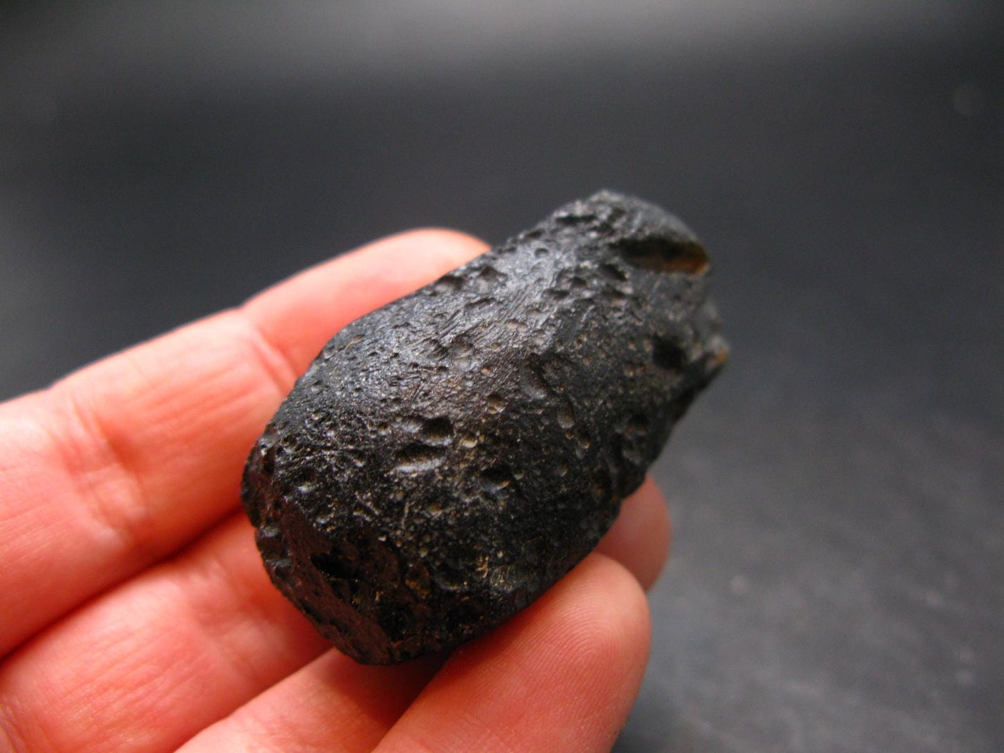 Rare Large Black Tibetan Tektite Raw Piece from Tibet - 1.6" - 29.67 Grams