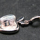 4.56 Billion Years Old Meteorite!!. Muonionalusta Meteorite Apple Silver Pendant from Sweden - 0.8"
