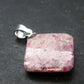 Bixbite Red Emerald Beryl Silver Pendant From Utah USA - 6.5 Carats - 0.9"