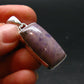 Purple Jade Silver Plated Pendant From Turkey - 1.5" - 6.01 Grams