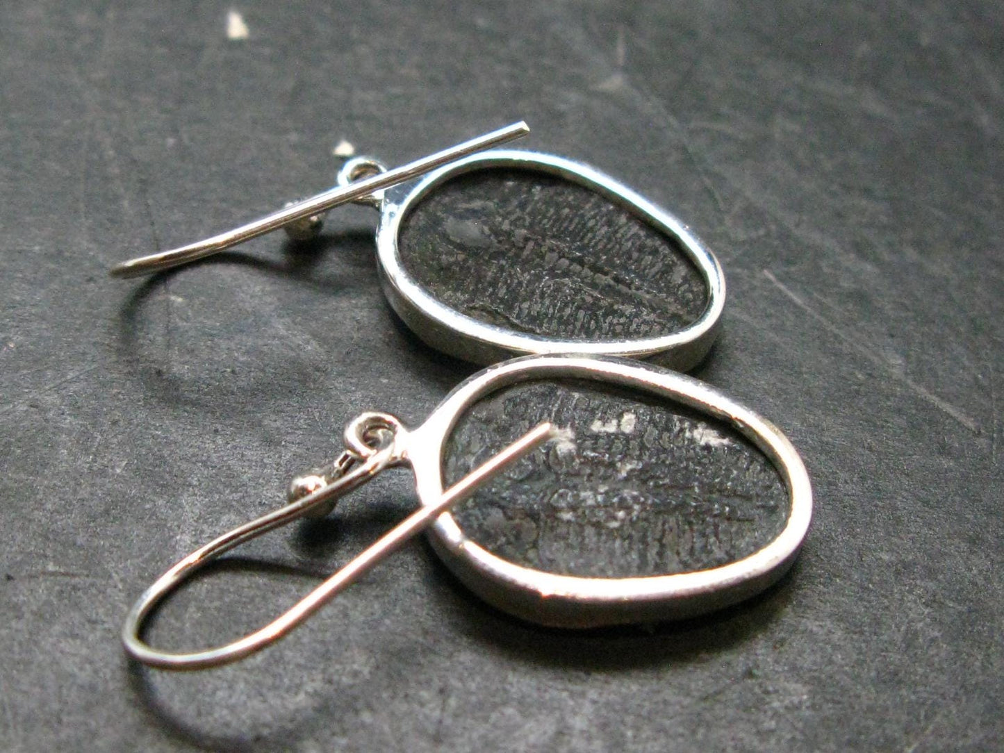 Trilobite Silver Earrings from USA - 1.3" - 3.68 Grams