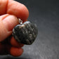 Rare Impactite Silver Heart Pendant From Norway - 1.0"