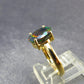 Rare Black Opal Gold Plated Silver Ring from Australia - Size 7 - 2.05 Grams