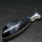 Natural Pietersite Polished Silver Plated Pendant from Namibia - 1.6" - 4.74 Grams