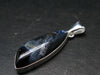 Natural Pietersite Polished Silver Plated Pendant from Namibia - 1.6" - 4.74 Grams