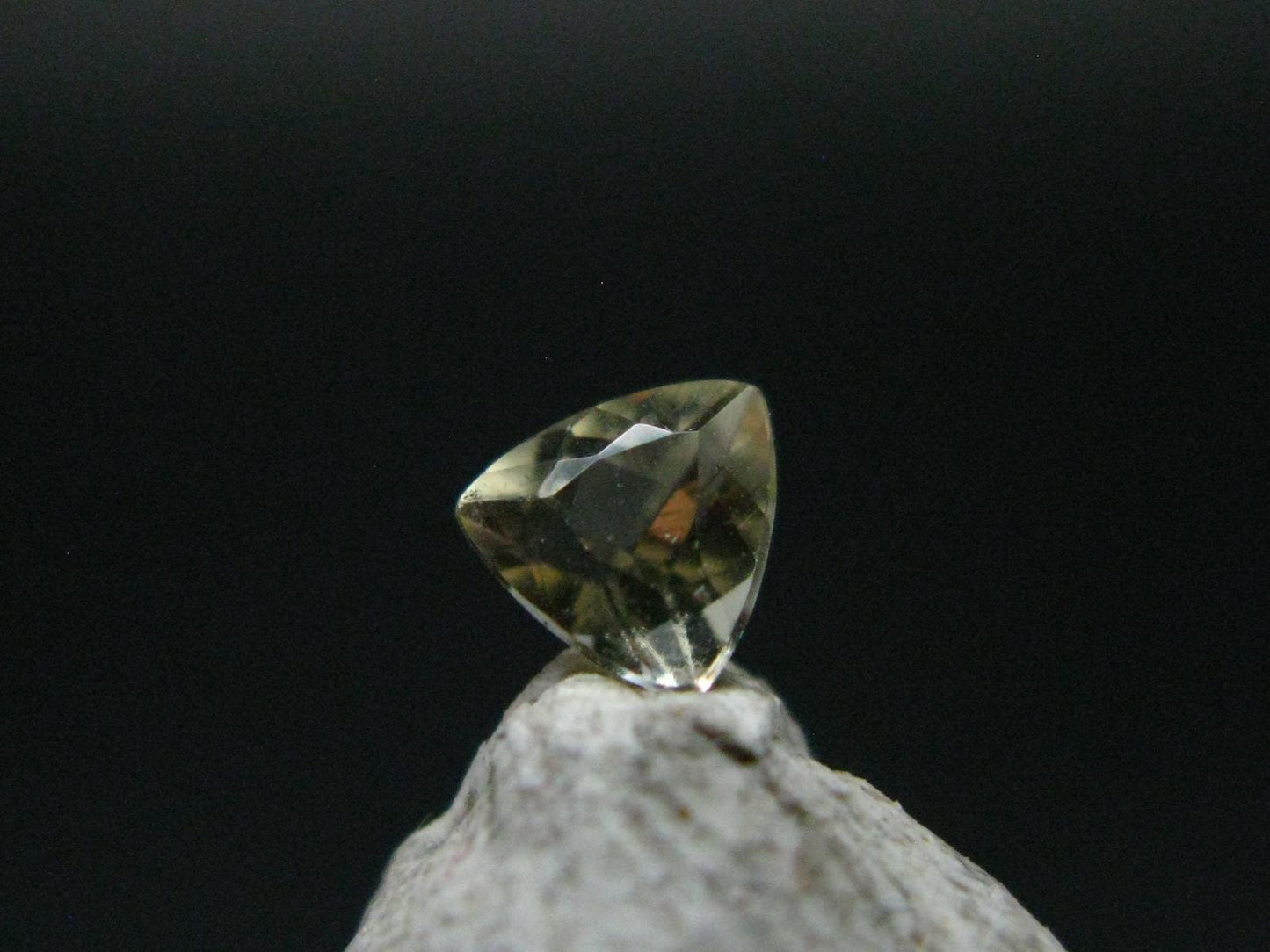 Golden Facetted Herderite Cut Gem From Brazil - 0.27 Carats
