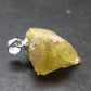 Large Natural Agni Gold Danburite Sterling Silver Pendant from Tanzania - 0.9" - 3.15 Grams