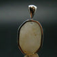 Very Rare White Cryolite 925 Silver Pendant from Greenland - 1.1" - 3.72 Grams