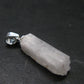 Rare Clear Natrolite Crystal Silver Pendant From Tanzania - 1.0" - 1.09 Grams