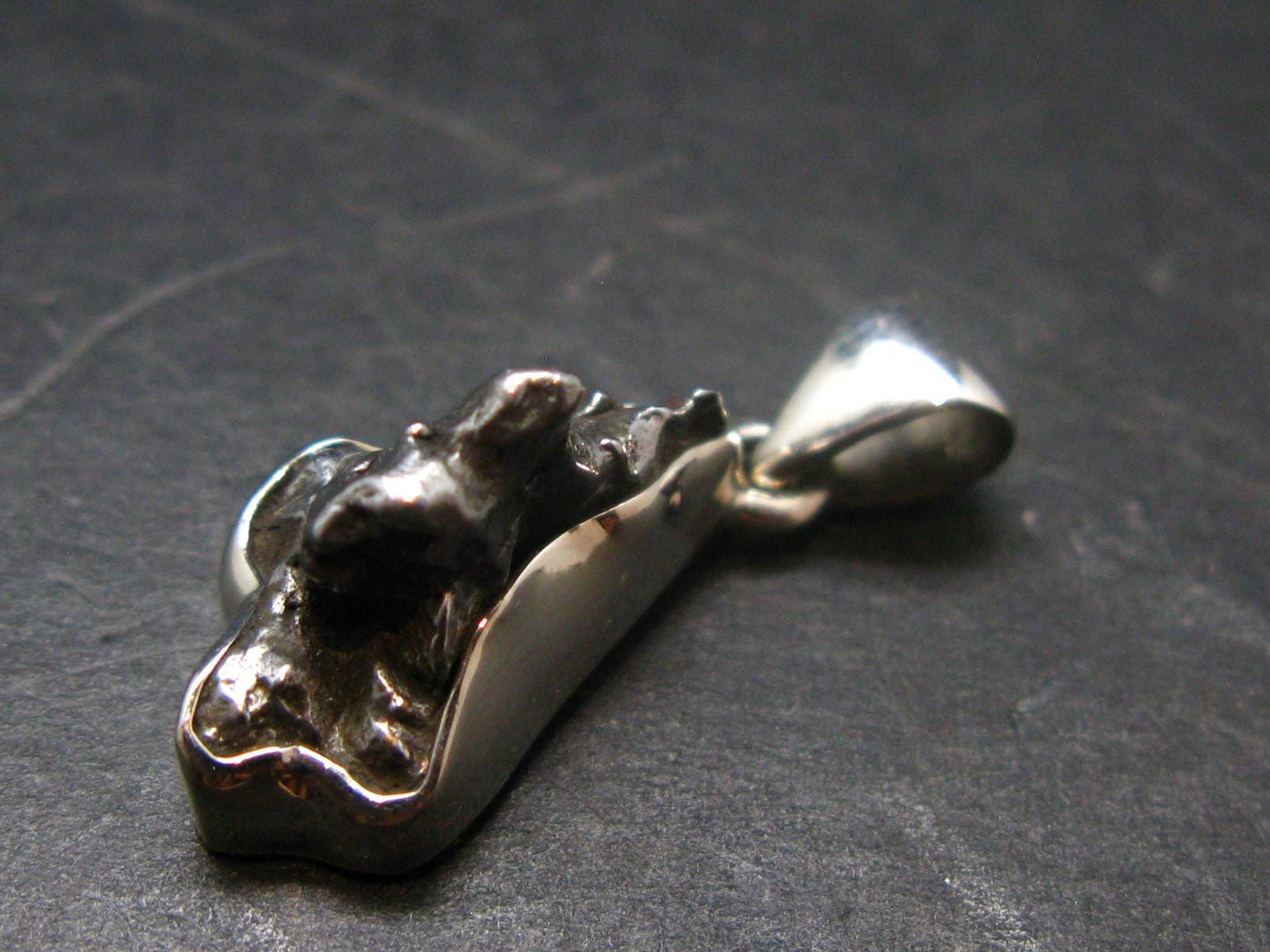 Large Campo Del Cielo Meteorite Pendant from Argentina - 1.0"
