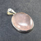 Symbol of Love and Beauty!! Natural Rose Quartz Pendant In 925 Silver From Brazil - 1.3" - 5.84 Grams