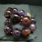Cacoxenite in Amethyst Genuine Bracelet ~ 7 Inches ~ 12mm Round Beads