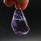 Amethyst Sterling Silver Gold Plated Pendant From Brazil - 1.5" - 10.87 Grams